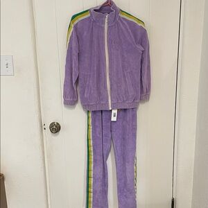 Mini Rodini Lavender Cotton Terry Tracksuit